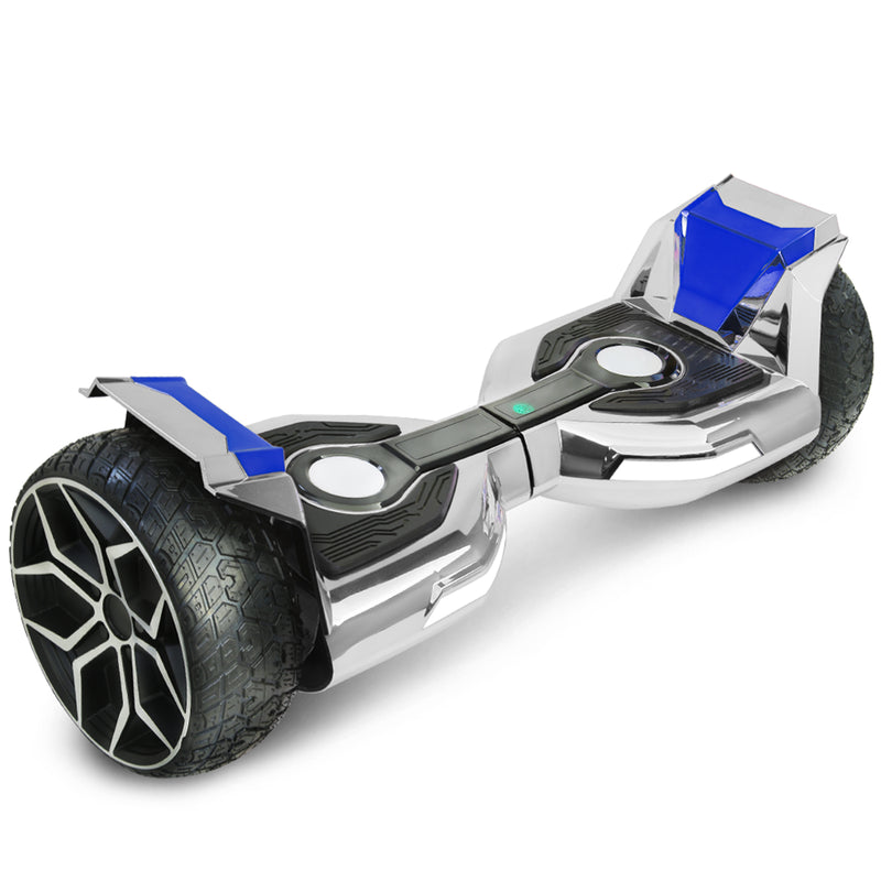 8.5" Off Road Iron Avenger Design Electric Off Road Hoverboard Smart Self Balancing Scooter For Kid Adult Silver