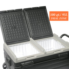 100 Quart (95 Liter) Portable Refrigerator Cooler & Freezer - CHO Sports