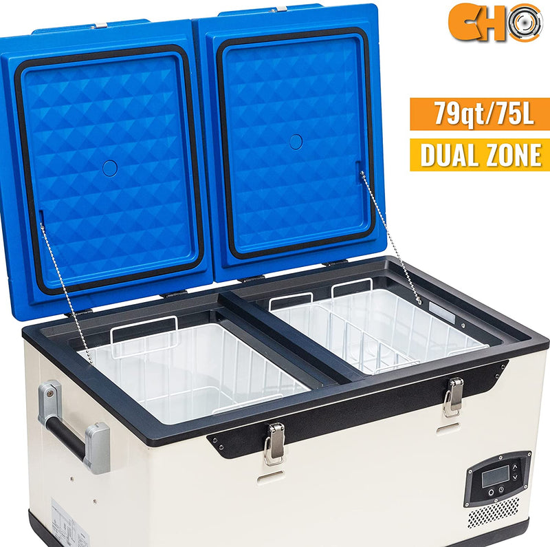 Q-Series 79 Quart (75 Liter) Portable Refrigerator Cooler & Freezer