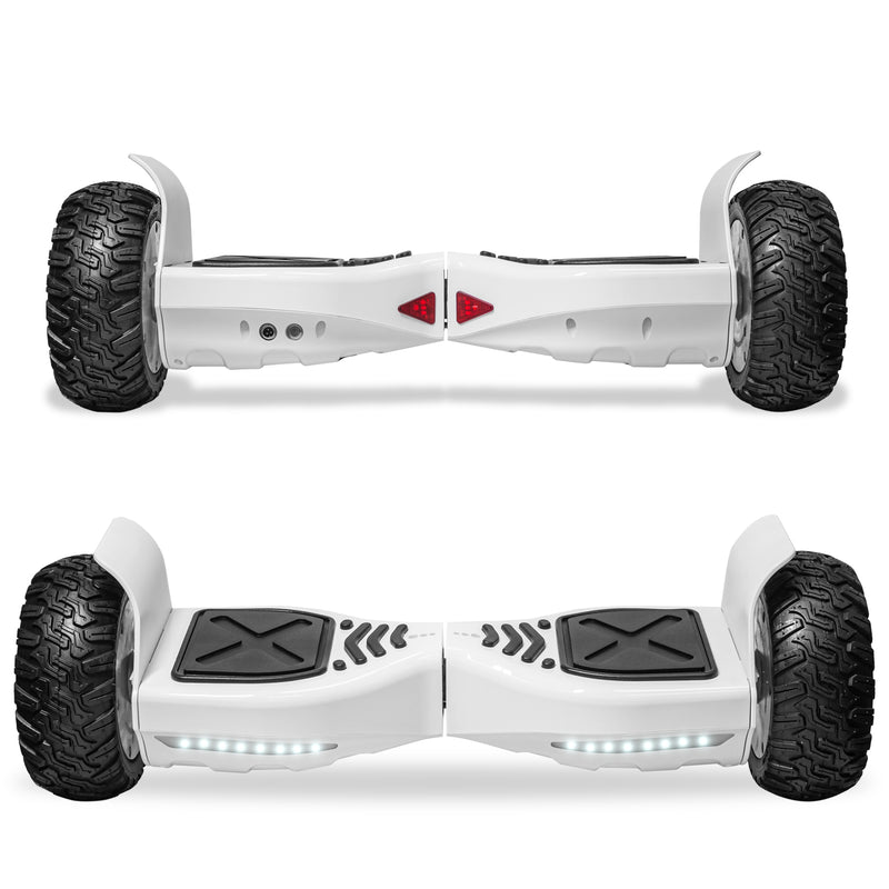 8.5" Off Road Electric Hoverboard Smart Self Balancing Scooter UL2272 Certified White