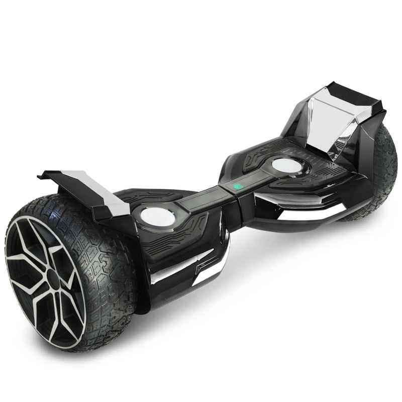 8.5" Off Road Iron Avenger Design Electric Off Road Hoverboard Smart Self Balancing Scooter For Kid Adult Chrome Black