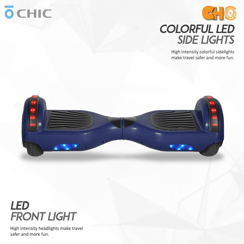6.5" CHO Chrome Series Hoverboard STD Blue - CHO Sports
